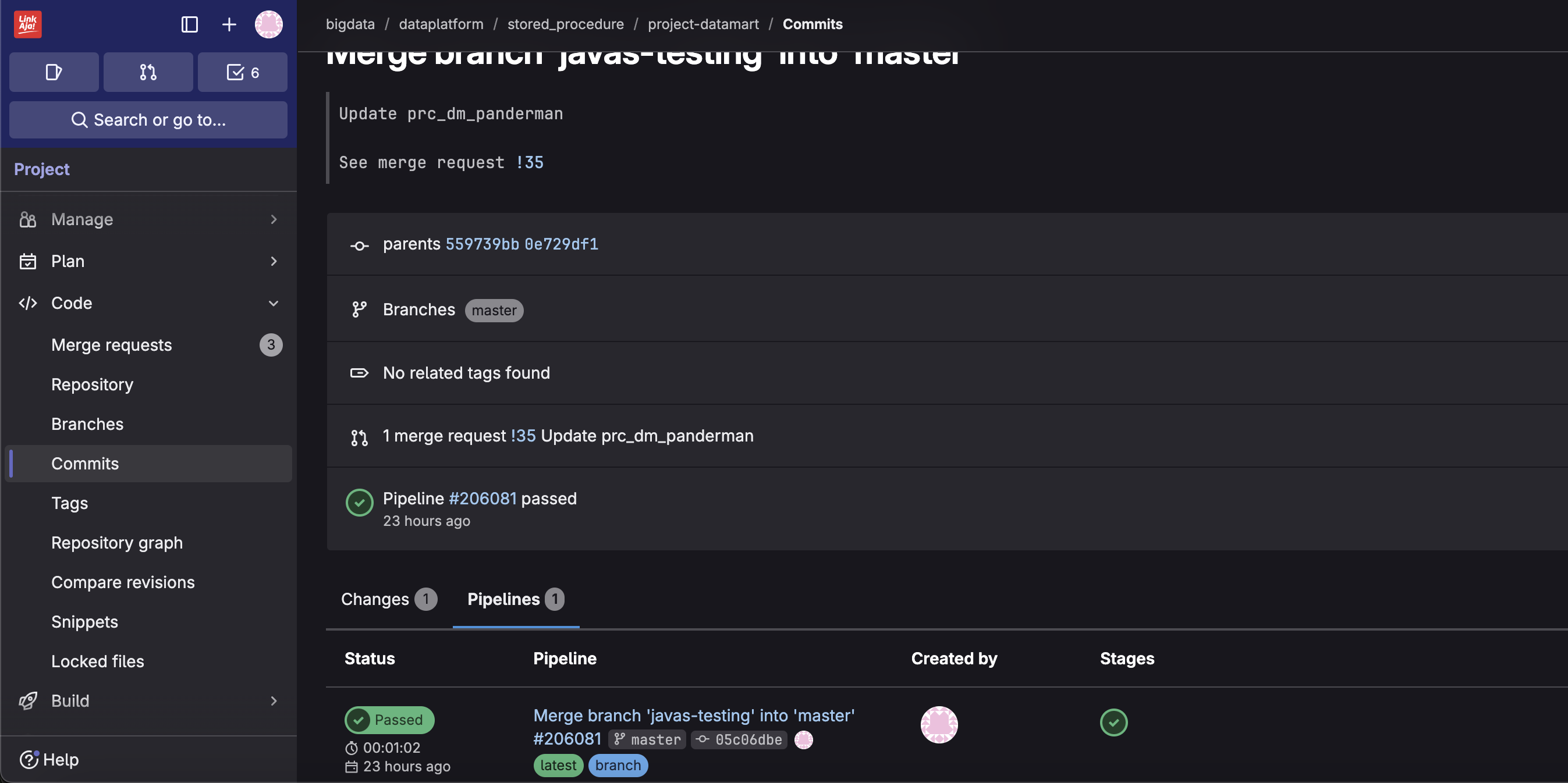 BigQuery GitLab Framework