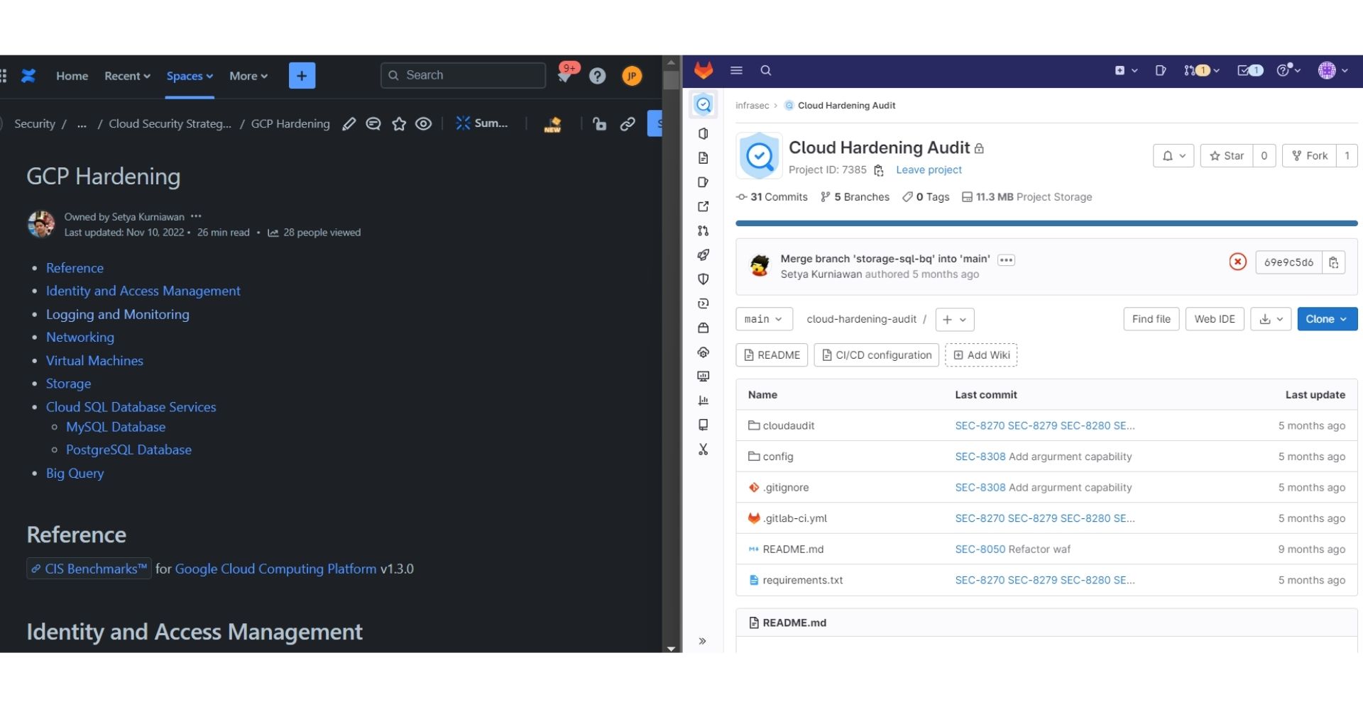 Automation of GCP Hardening Checking System
